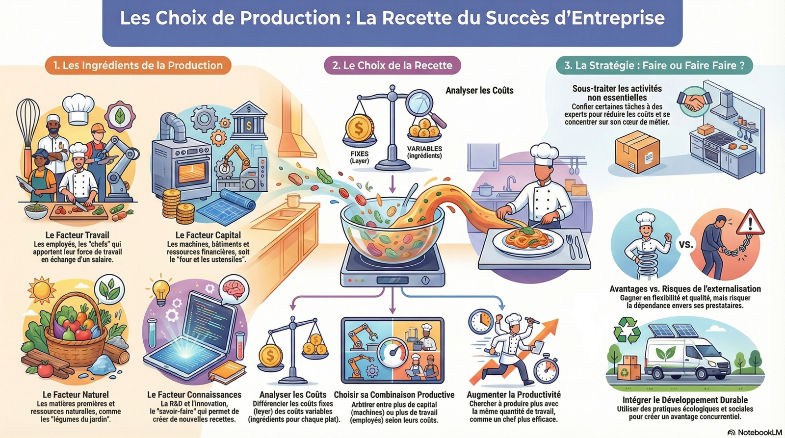 Infographie et présentation : Recette et Stratégies du Succès d'Entreprise