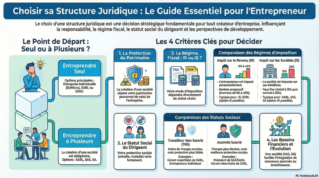 Entreprendre en France : comment choisir la structure juridique idéale pour son projet ?
